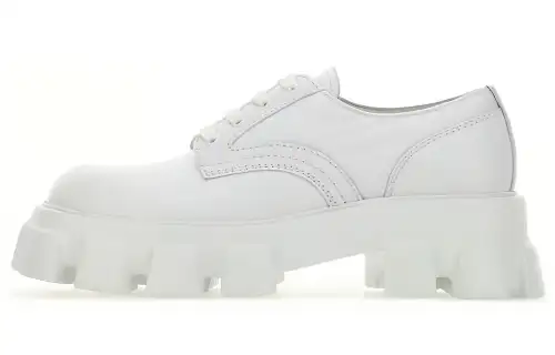 PRADA Monolith Derby Casual Shoes Men's White