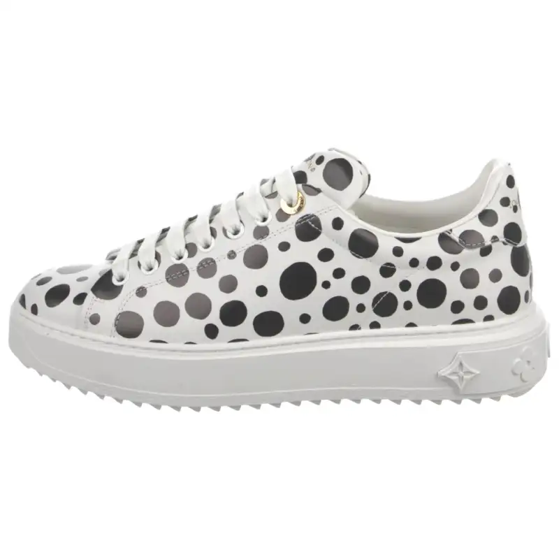 LOUIS VUITTON X Yayoi Kusama Sneaker 'White With Black Dots' Women's