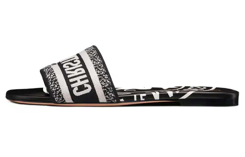DIOR Dway Slide Slippers Women's Black