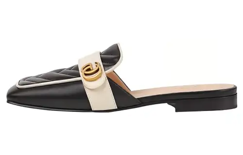 GUCCI Closed Toe Slippers Women's Black