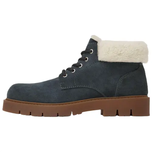 Bottega Veneta Haddock Short Snow Boots Men's Slate Gray