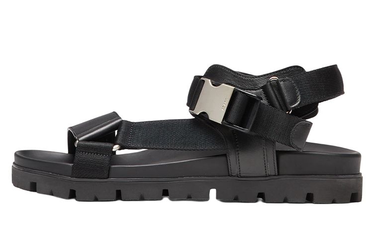 PRADA Prada, nylon sports black sandals