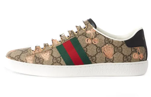 Gucci Wmns Ace Gg Supreme 'Berry Print' Women's