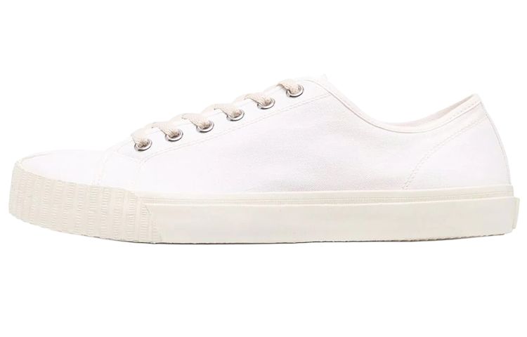 Maison Margiela Mason Margiela Tabi split toe lace-up low-top fashion sneakers men's white