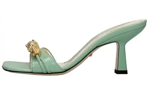 GUCCI Slide Slippers Women's Green/Turquoise
