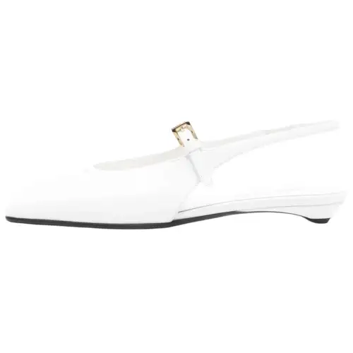 PRADA Calfskin Casual Shoes Women's White