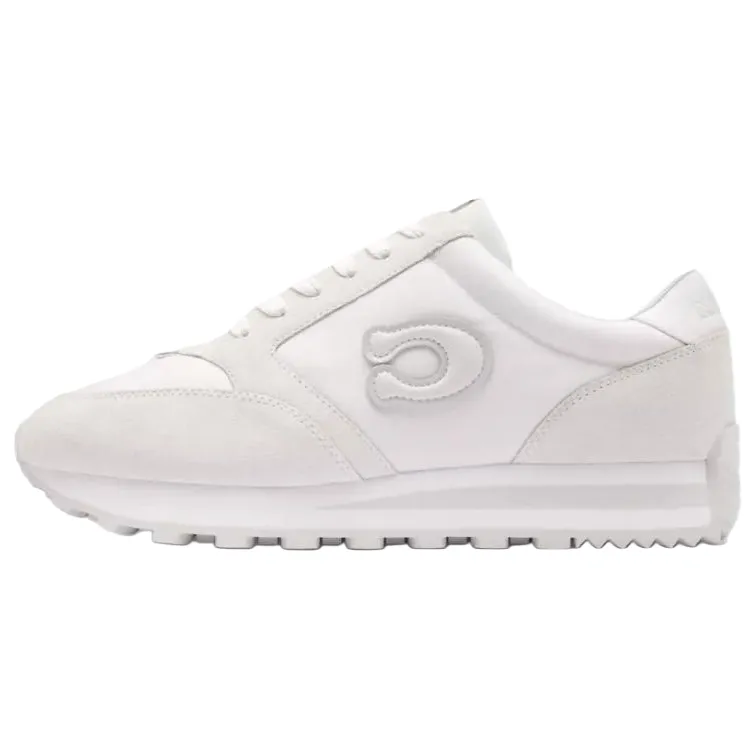 COACH Suede Low top Casual Shoes Men's White
