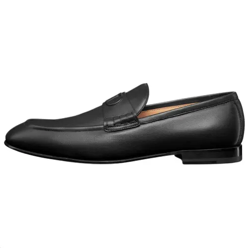 DIOR Timeless Fle Cow Leather Loafers Men's Black