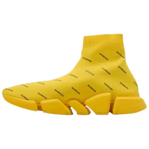 Balenciaga Speed 2.0 High top Casual Shoes Men's Yellow
