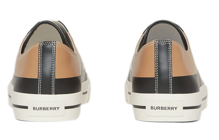 Мужские кеды Burberry (бежевый) — фото 5