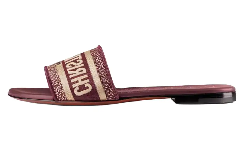 DIOR Dway Trendy Slide Slippers Women's Red