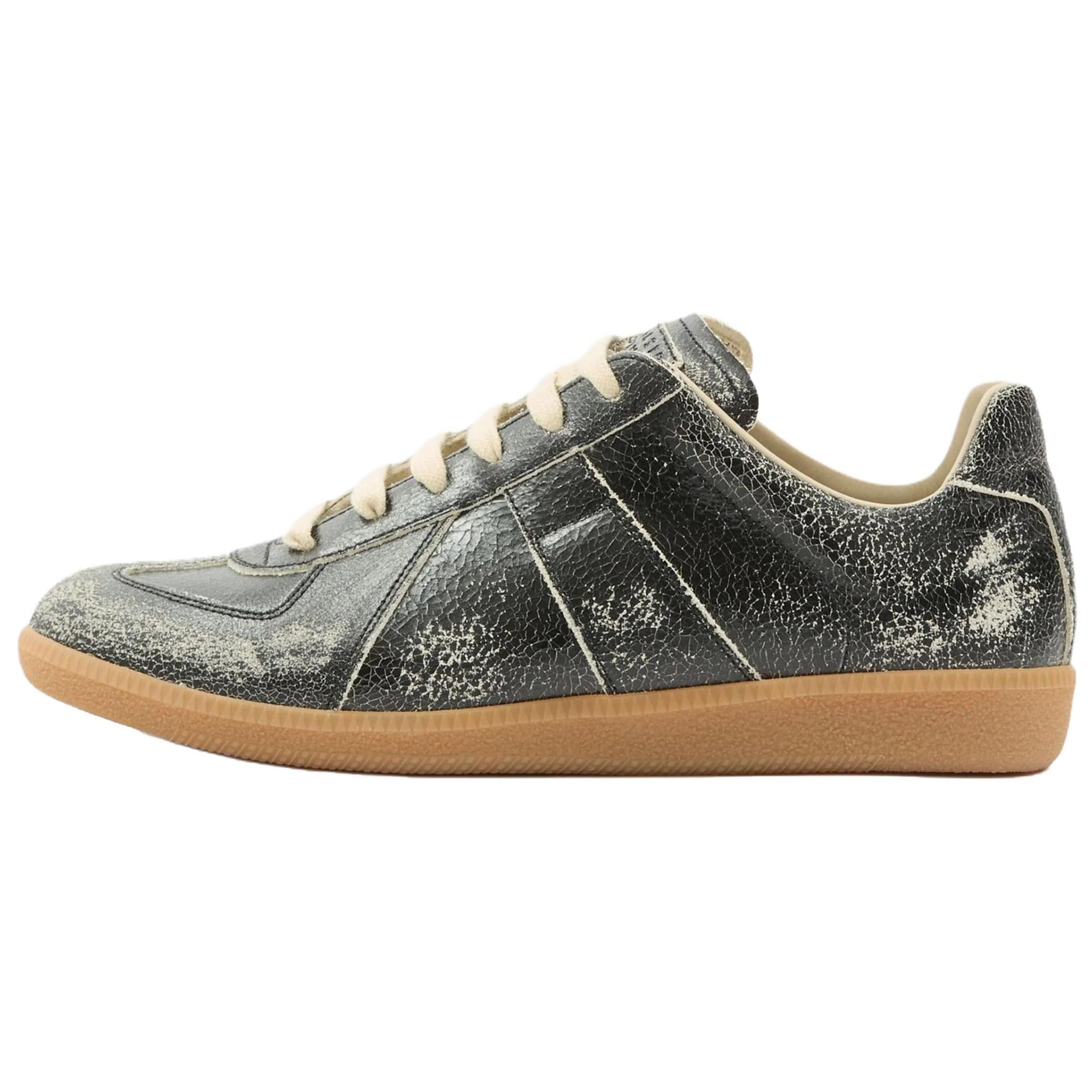 Мужские кеды Maison Margiela Replica (черные)