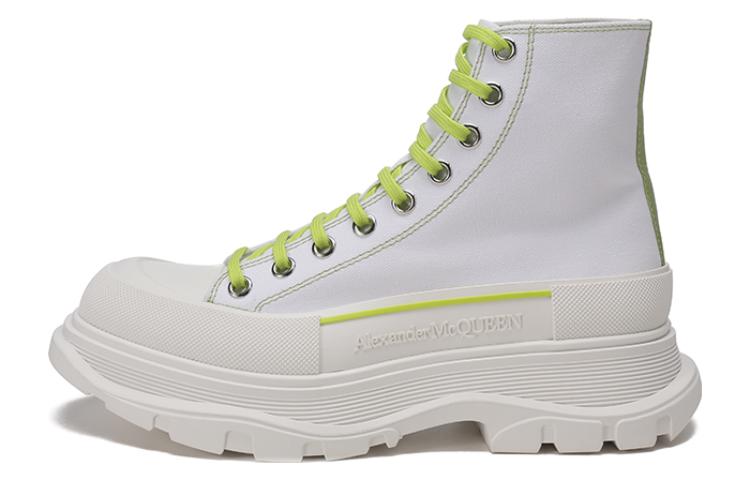 Мужские ботинки Alexander McQueen Tread Slick (белые)