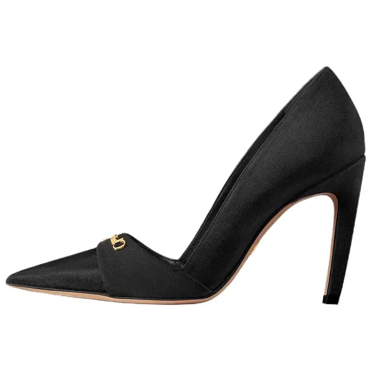 DIOR My Dior Slim Heel High Heels 10cm Women's Black
