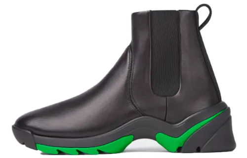 Bottega Veneta Flash High Top Sneaker Black Green