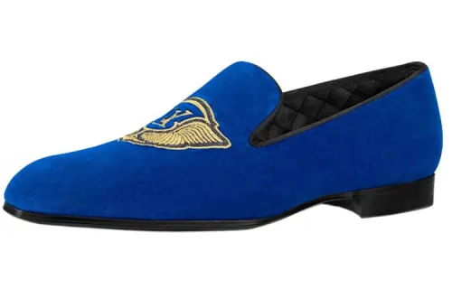 LOUIS VUITTON Auteuil Casual Shoes Men's Blue
