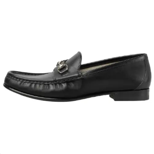GUCCI Horsebit 1953 Leather Loafers 1.5cm Women's Black