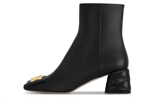 LOUIS VUITTON Ankle Boots Women's Black