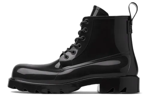 Bottega Veneta Round Toe Lace Up Boots Women's