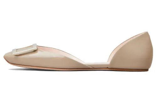Roger Vivier Trompette Dorsay Women's Casual Shoes Women's Gray Brown