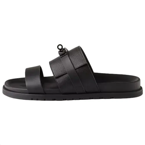HERMES Jackson Slide Slippers Men's Black