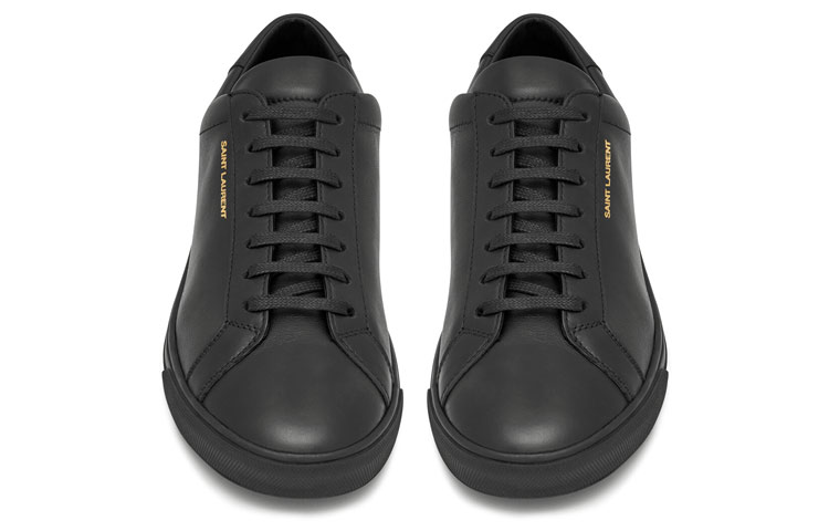 Женские кеды SAINT LAURENT Andy (черные) — фото 4