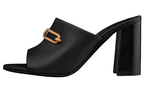 HERMES Camilla Slide Slippers Women's Black
