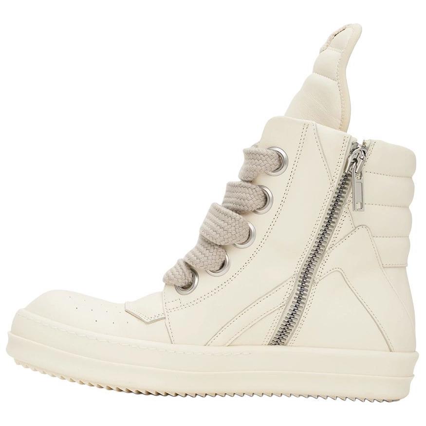 RICK OWENS Lido Geobasket Big Lace Milk