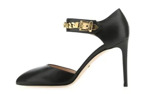 GUCCI Chain-detail 95mm Pointed Pumps