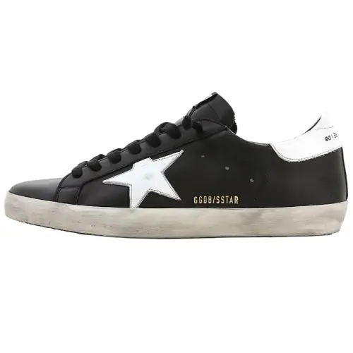 Golden Goose Super Star Low top Stylish Skateboarding Shoes Men's Black