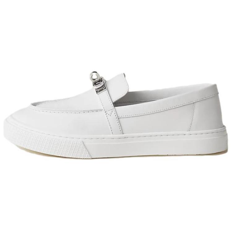 HERMES Game Leather Skateboard Shoes Women's