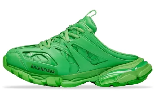 Balenciaga Track Closed Toe Slippers Men's Green
