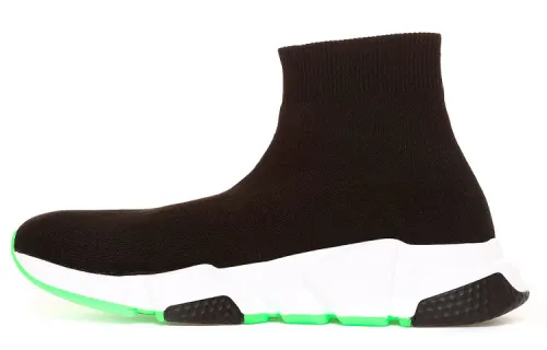 Balenciaga Speed Trainer 'Black White Green' Women's