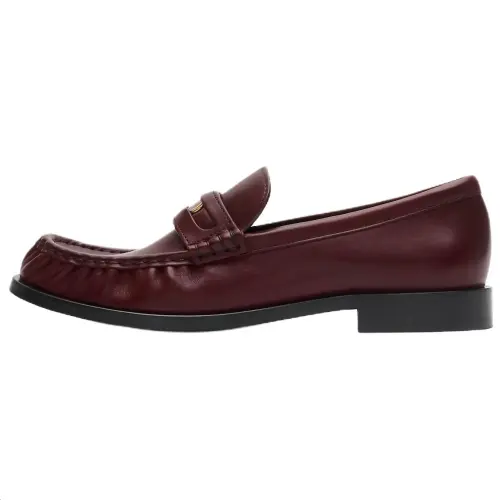 Burberry Cadet Leather Casual Shoes Women's Fig Purple