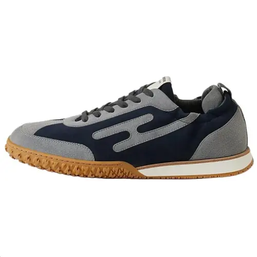 HERMES Jet Suede Low top Casual Shoes Men's Gray