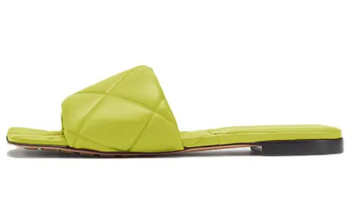 Bottega Veneta Lido Slide Slippers Women's Yellow