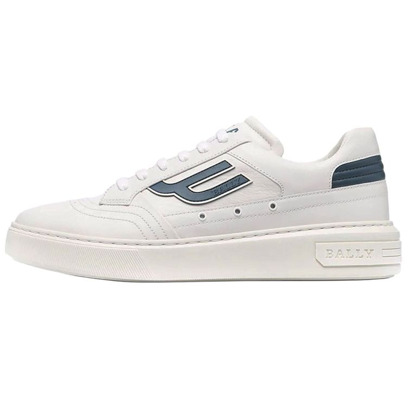 BALLY Embossed-Logo Leather Sneakers