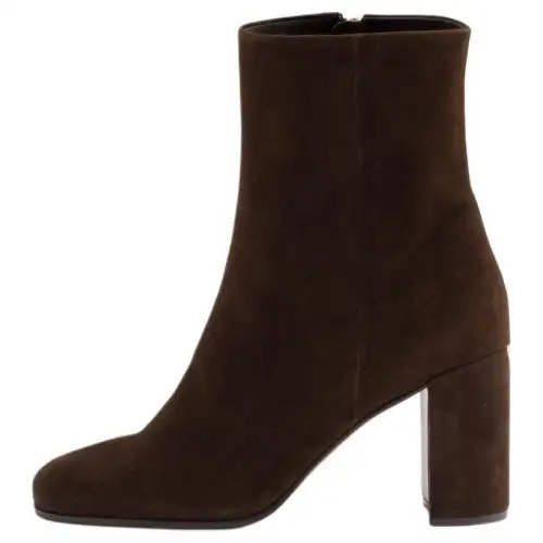 PRADA Ankle Boots 8.5cm Women's Brown