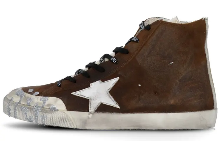 Golden Goose Francy Stylish Skateboarding Shoes Men's Brown