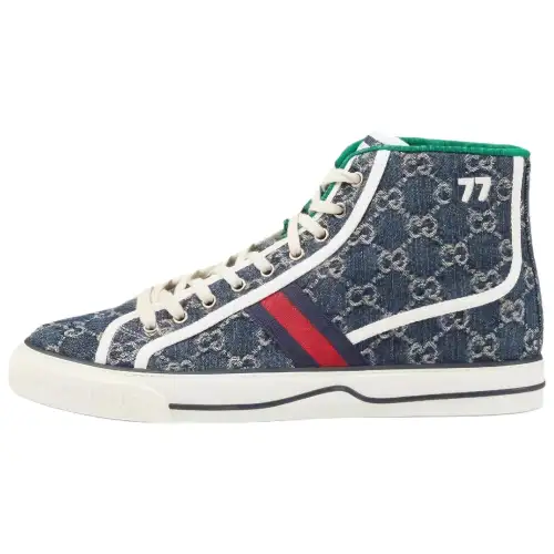Gucci Wmns Tennis 1977 High 'Denim' Women's