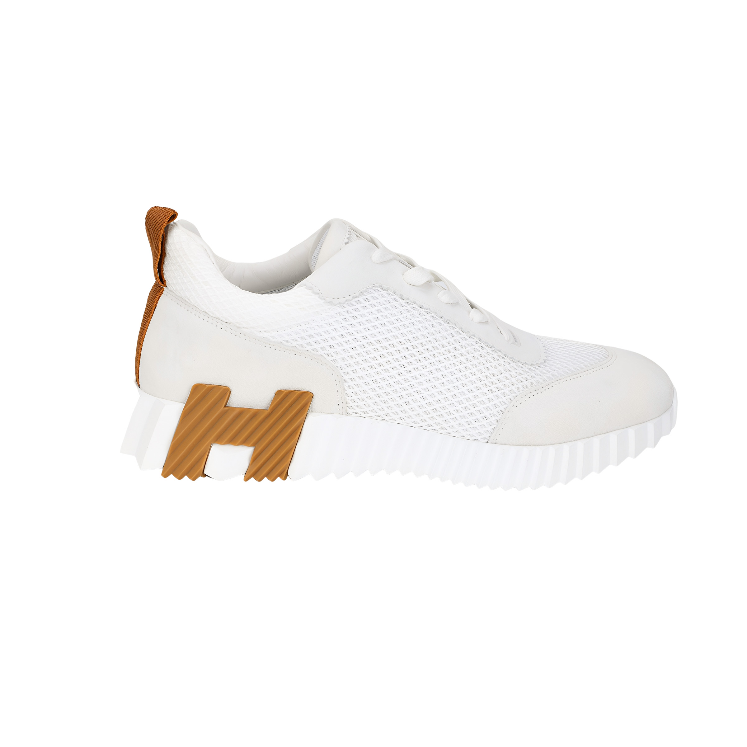 Мужские кроссовки Hermes Bouncing (белые) — фото 2