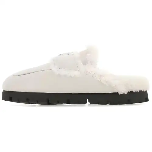 PRADA Closed Toe Slippers Men's Gray