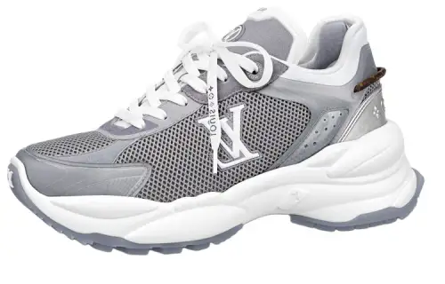 LOUIS VUITTON Run 55 Sneakers 'Grey Silver' Women's