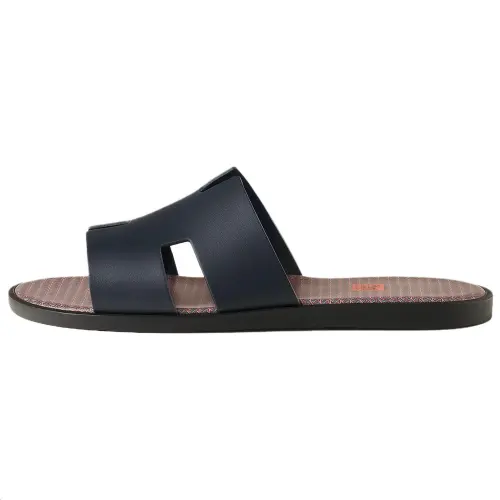 HERMES Izmir Slide Slippers 1.4cm Men's Black