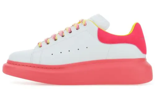 Alexander McQueen Oversized Sneakers 'White Pink Yellow' Women's