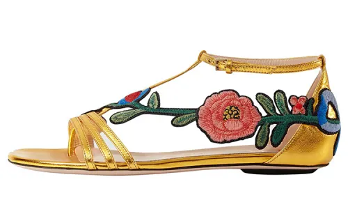 GUCCI Roman Sandals Women's Yellow