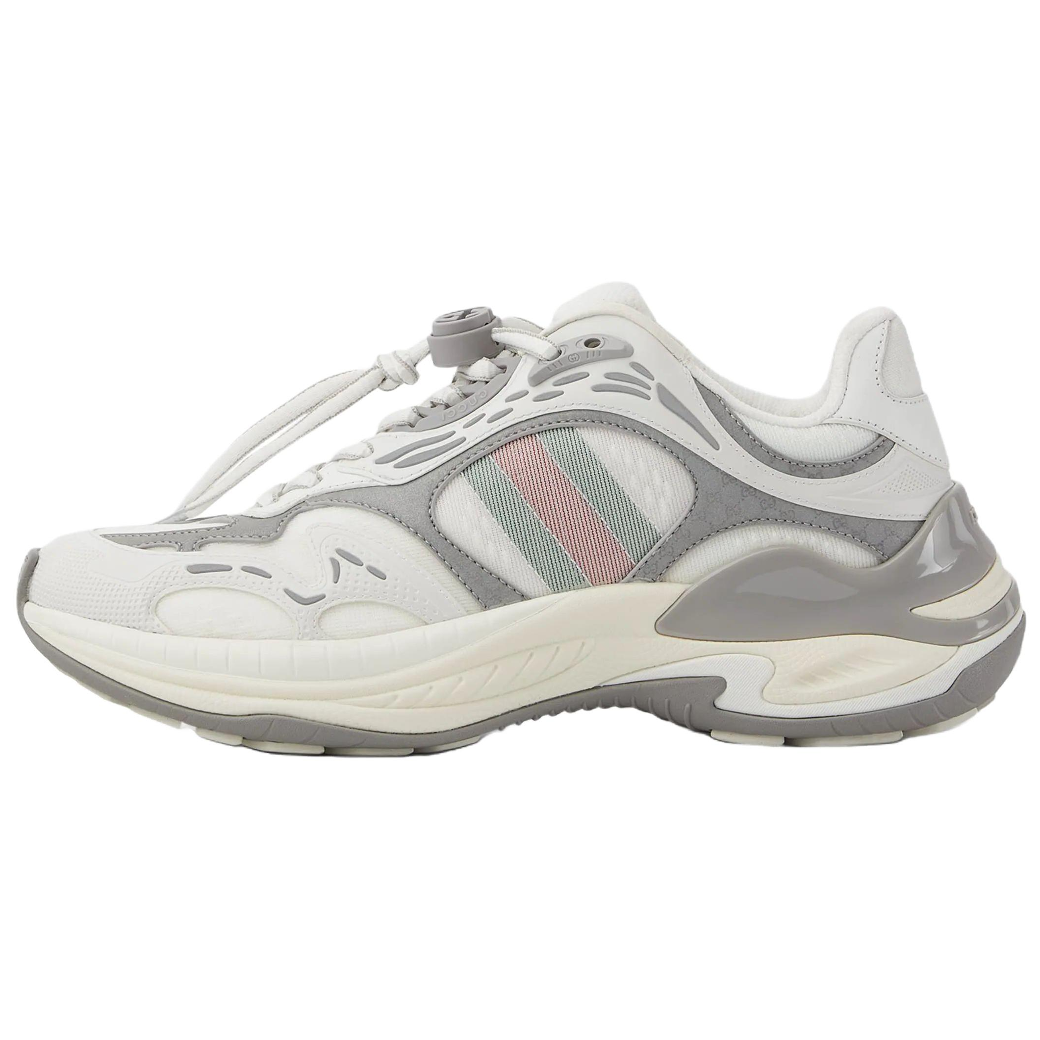 Женские кроссовки Gucci 2.0 Mesh (бело-серые)