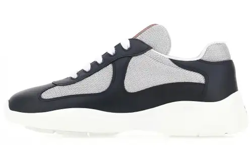 PRADA Low top Athletic Shoes Men's Blue Gray