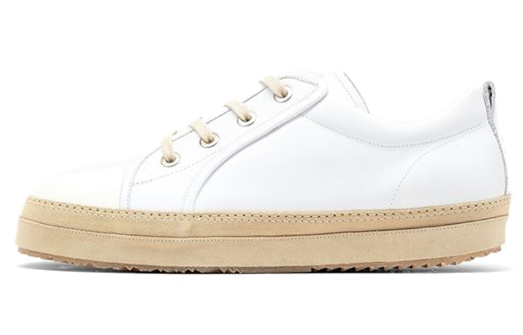 Maison Margiela Tabi Cow Leather Low top Stylish Skateboarding Shoes Men's White
