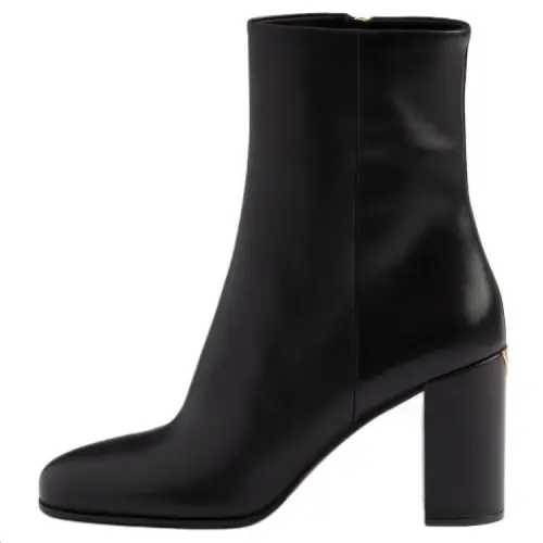 PRADA Leather Ankle Boots Women's Black